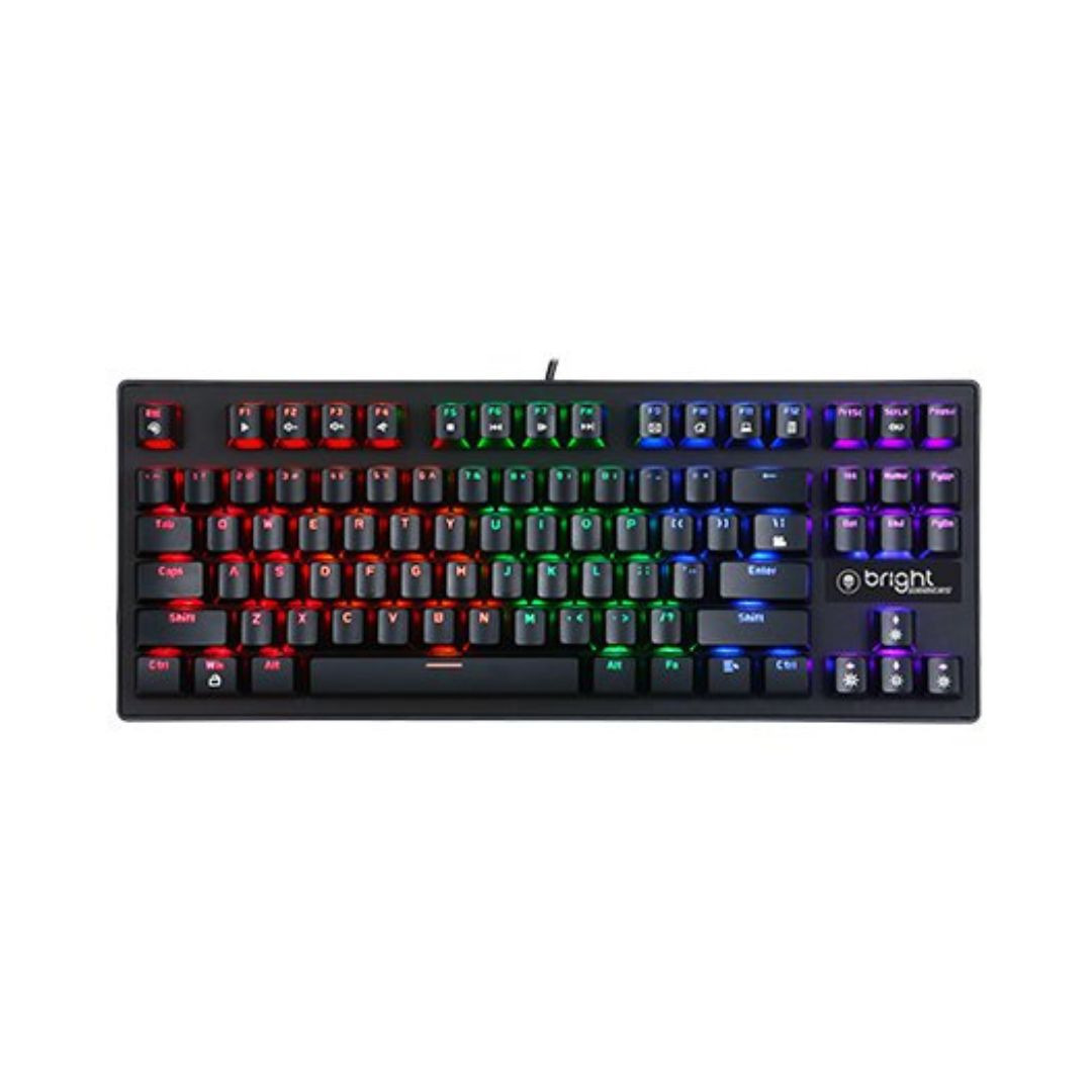 TECLADO USB MECANICO GAMER GTC559 COMPACT PRETO BRIGHT