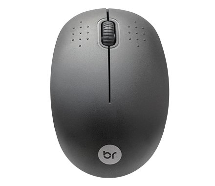 MOUSE SEM FIO 1000DPI PRETO BRIGHT