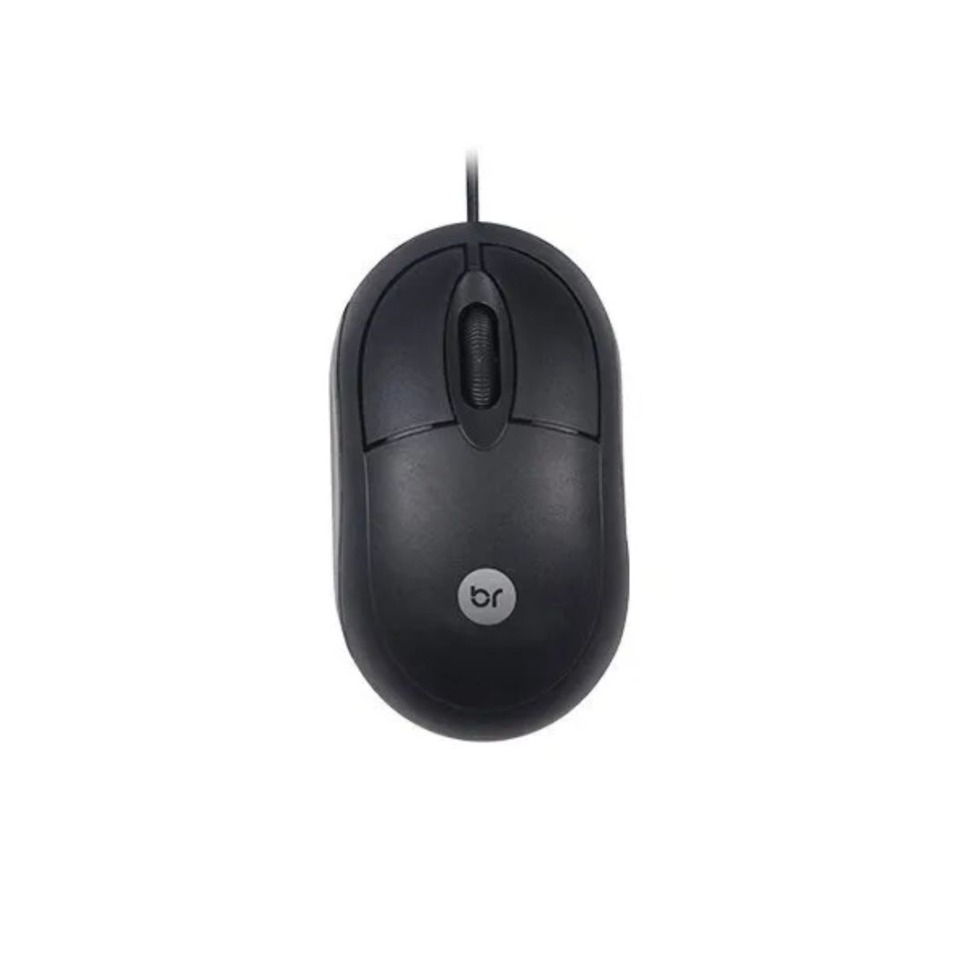 MOUSE COM FIO OFFICE STANDARD 1000DPI PRETO BRIGHT