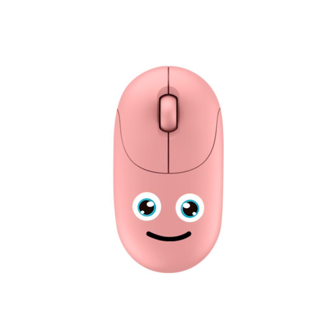 MOUSE SEM FIO WIRELESS EMOJI KIDS KMS001 PINK BRIGHT