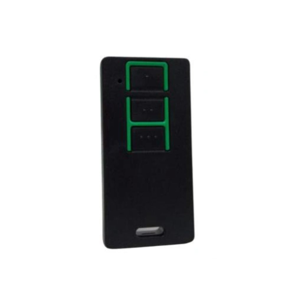 CONTROLE SMART COPIADOR PARA PORTAO 3 BOTOES PRETO/VERDE HITRON