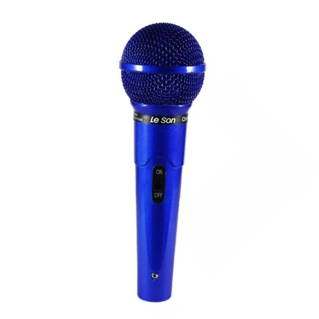 MICROFONE C/FIO MC-200 AZUL LESON
