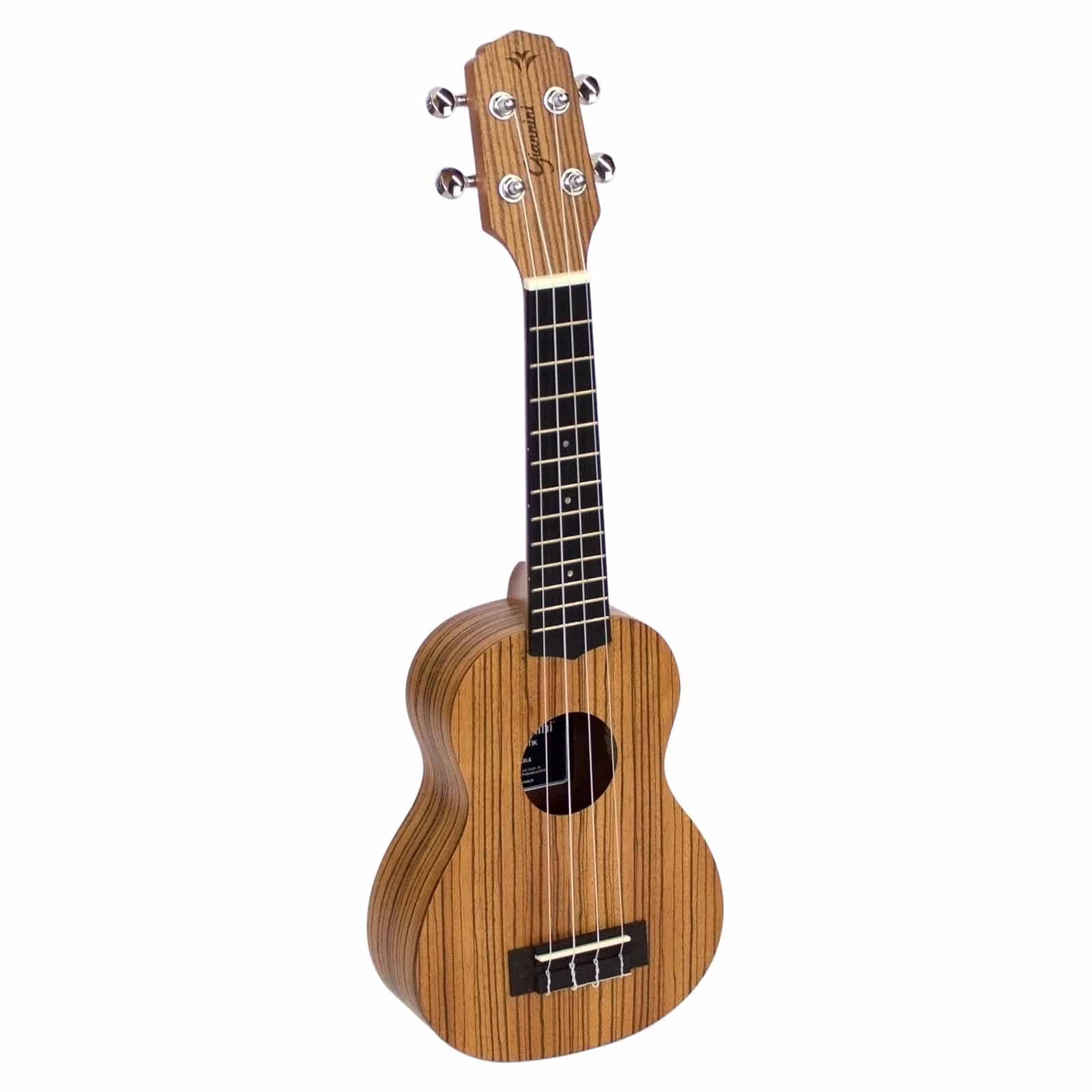 UKULELE ACUSTICO SOPRANO START GUK-21 ZEBRA WOOD GIANNINI