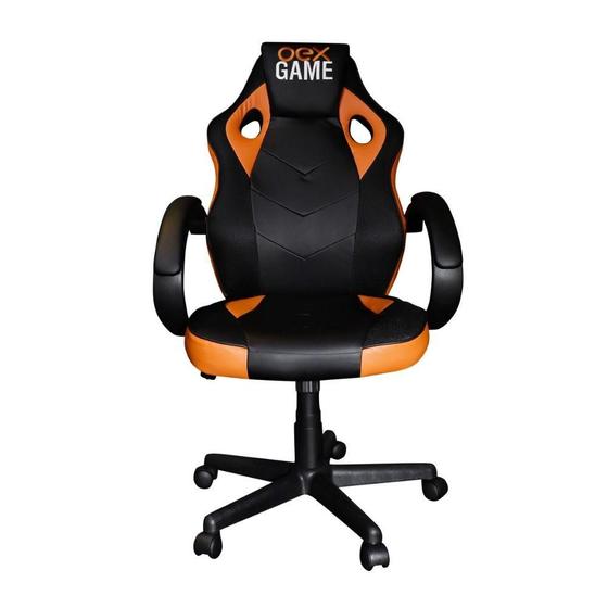 CADEIRA GAMER GC200 PRETO/LARANJA OEX