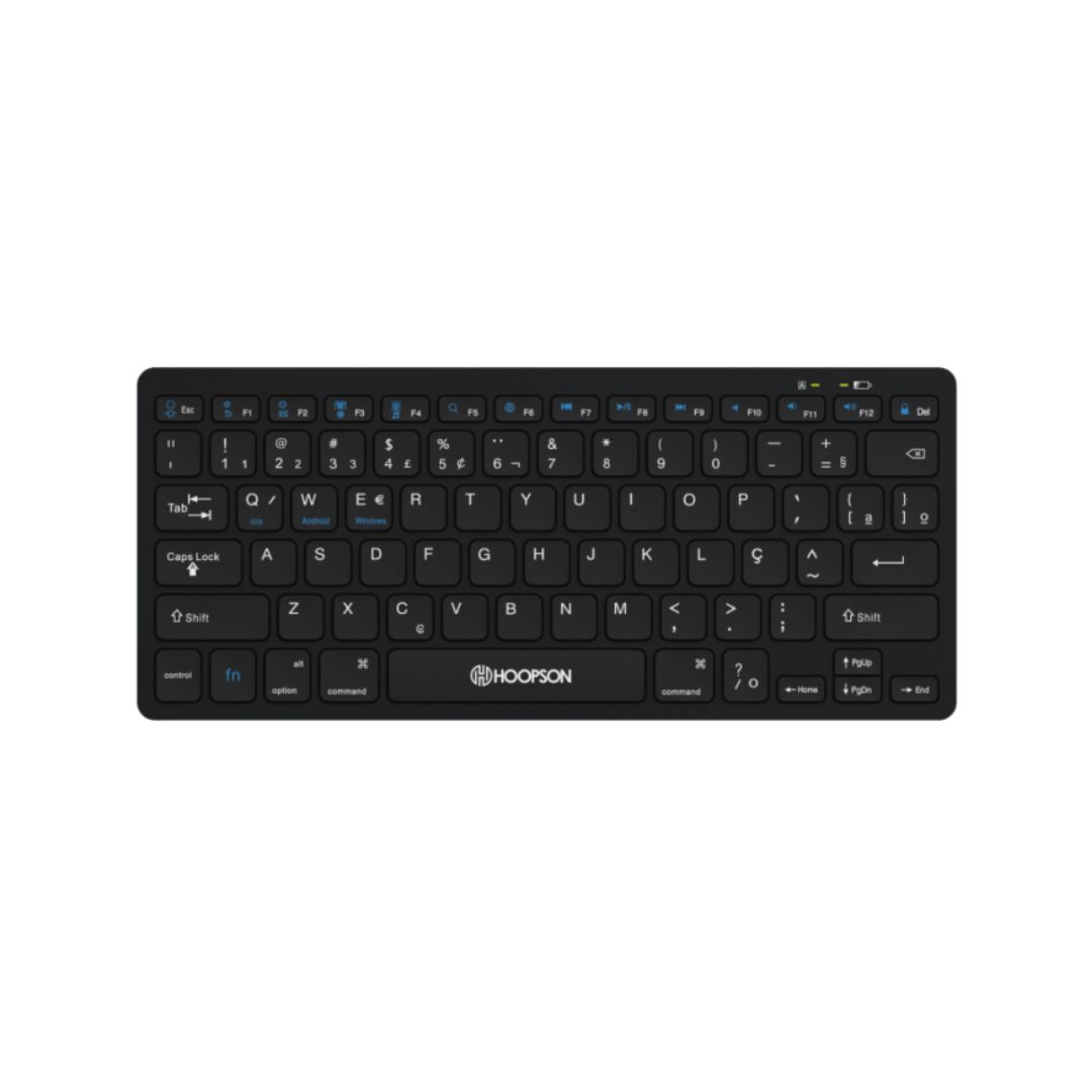 MINI TECLADO MULTIMIDIA BLUETOOTH TPC-078BT PRETO HOOPSON