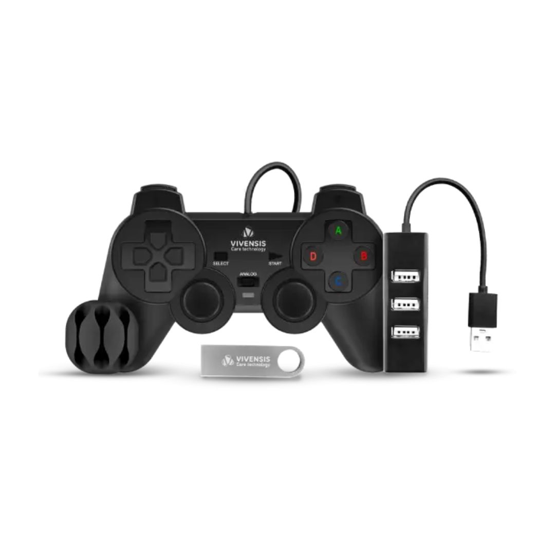 KIT GAMER VX10 PRETO VIVENSIS