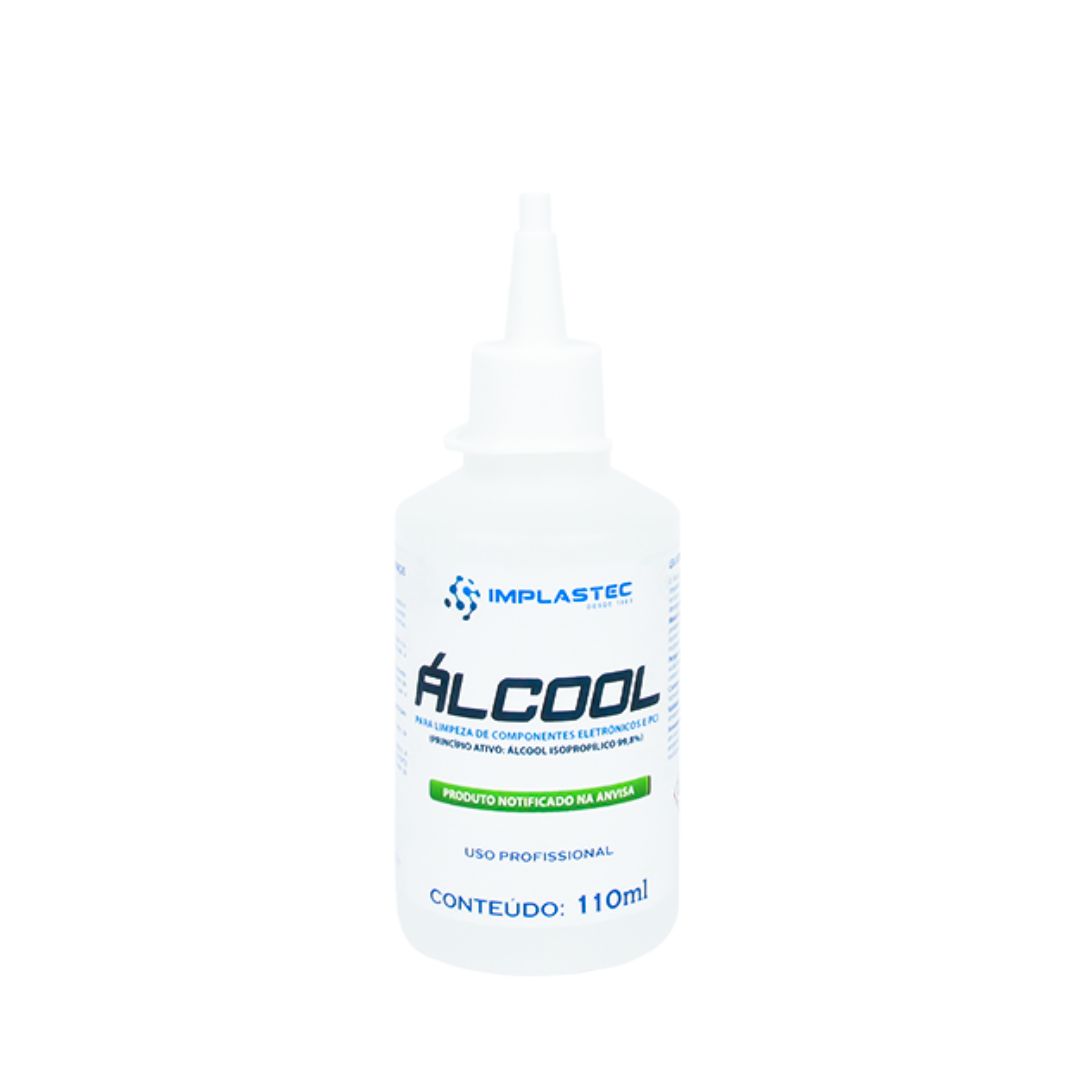 ALCOOL PARA LIMPEZA ELETRONICA 110ML C/BICO IMPLASTEC