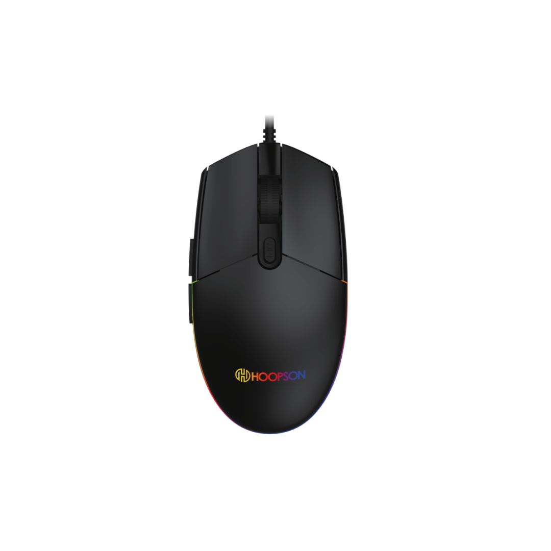 MOUSE USB GAMER RGB DPI 1000/2000/3000/3600 MS-056 PRETO HOOPSON