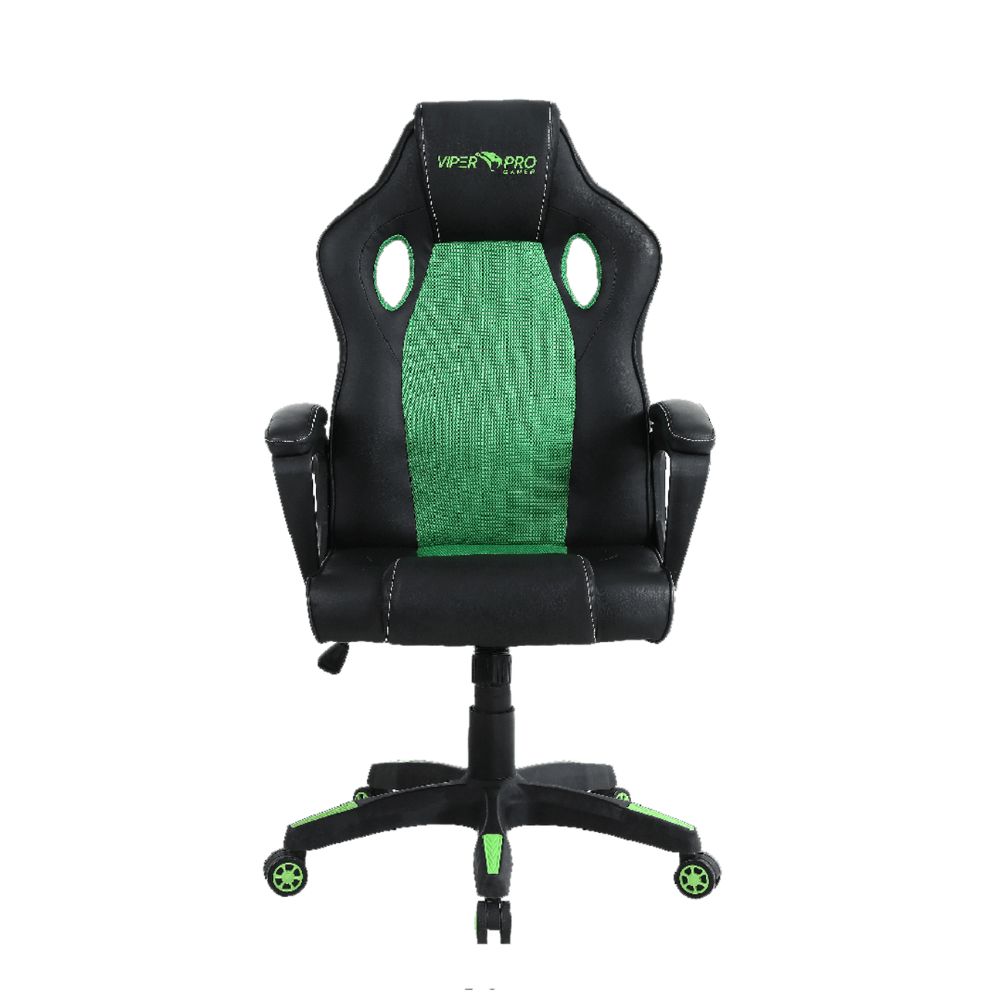 CADEIRA GAMER PYTHON PRETO/VERDE VIPER PRO