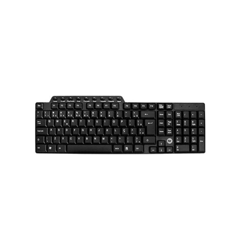 TECLADO USB MULTIMIDIA 0132 PRETO BRIGHT