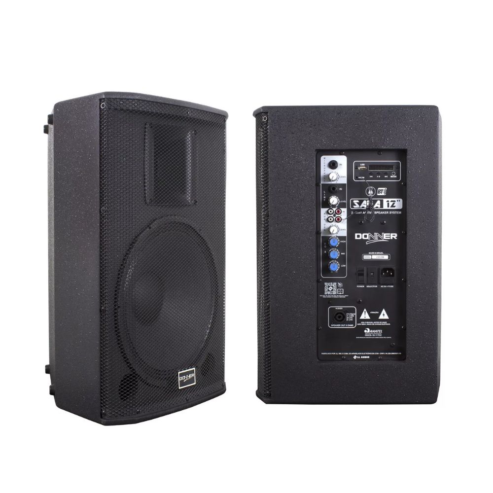 CAIXA ACUSTICA ATIVA SAGA 12A 250W RMS DONNER