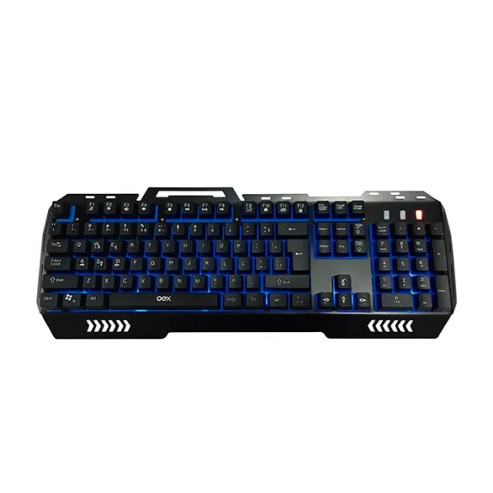 TECLADO USB MULTIMIDIA GAMER LED TC204 PRETO OEX