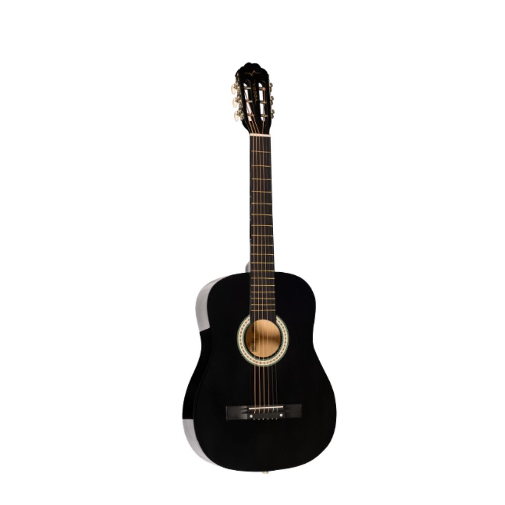 VIOLAO ACUSTICO ACO CLASSICO 38 POL VCA102N BK PRETO VOGGA