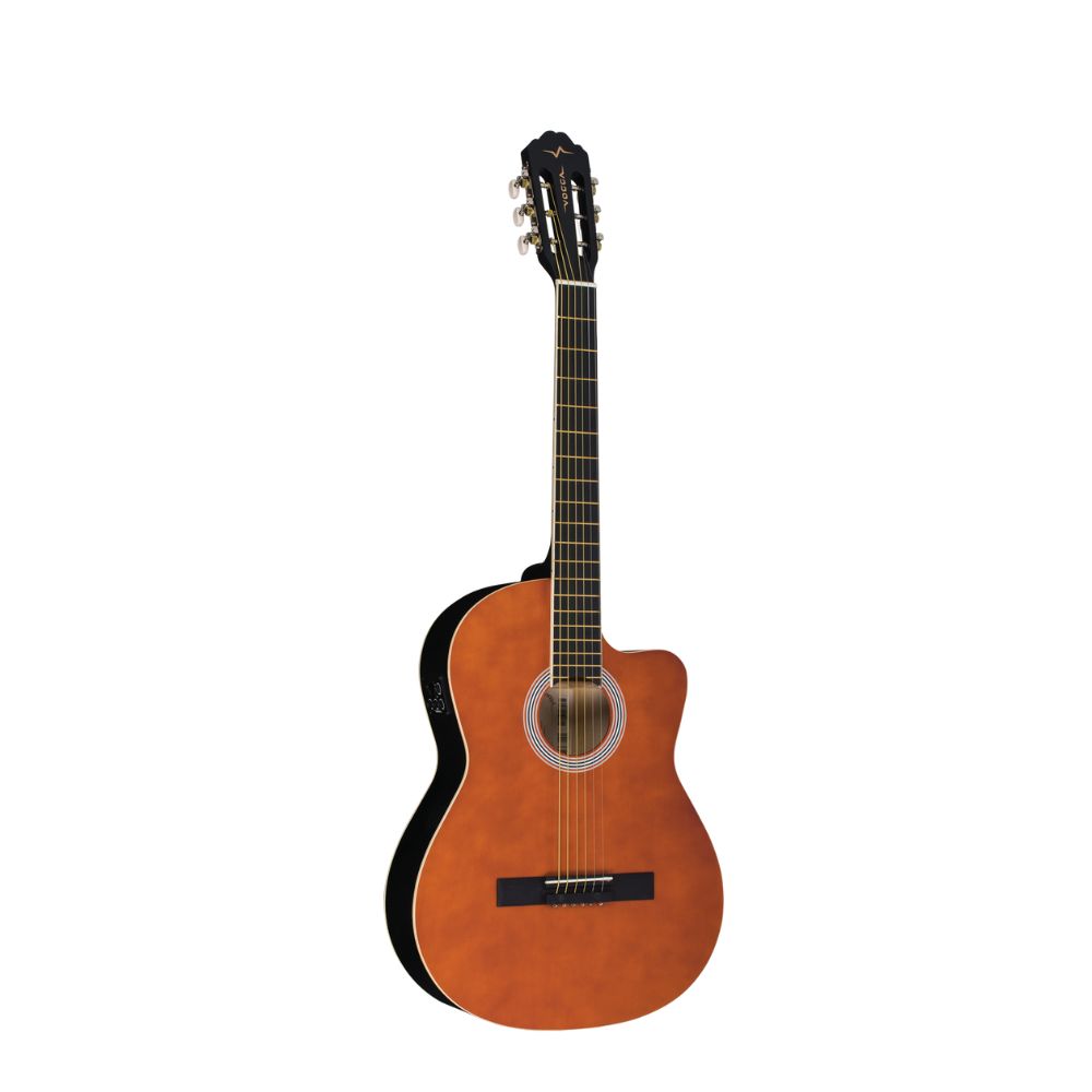 VIOLAO ELETRICO ACO CLASSICO C/ CUTAWAY 39 POL VCE300 SH SATIN HONEY VOGGA