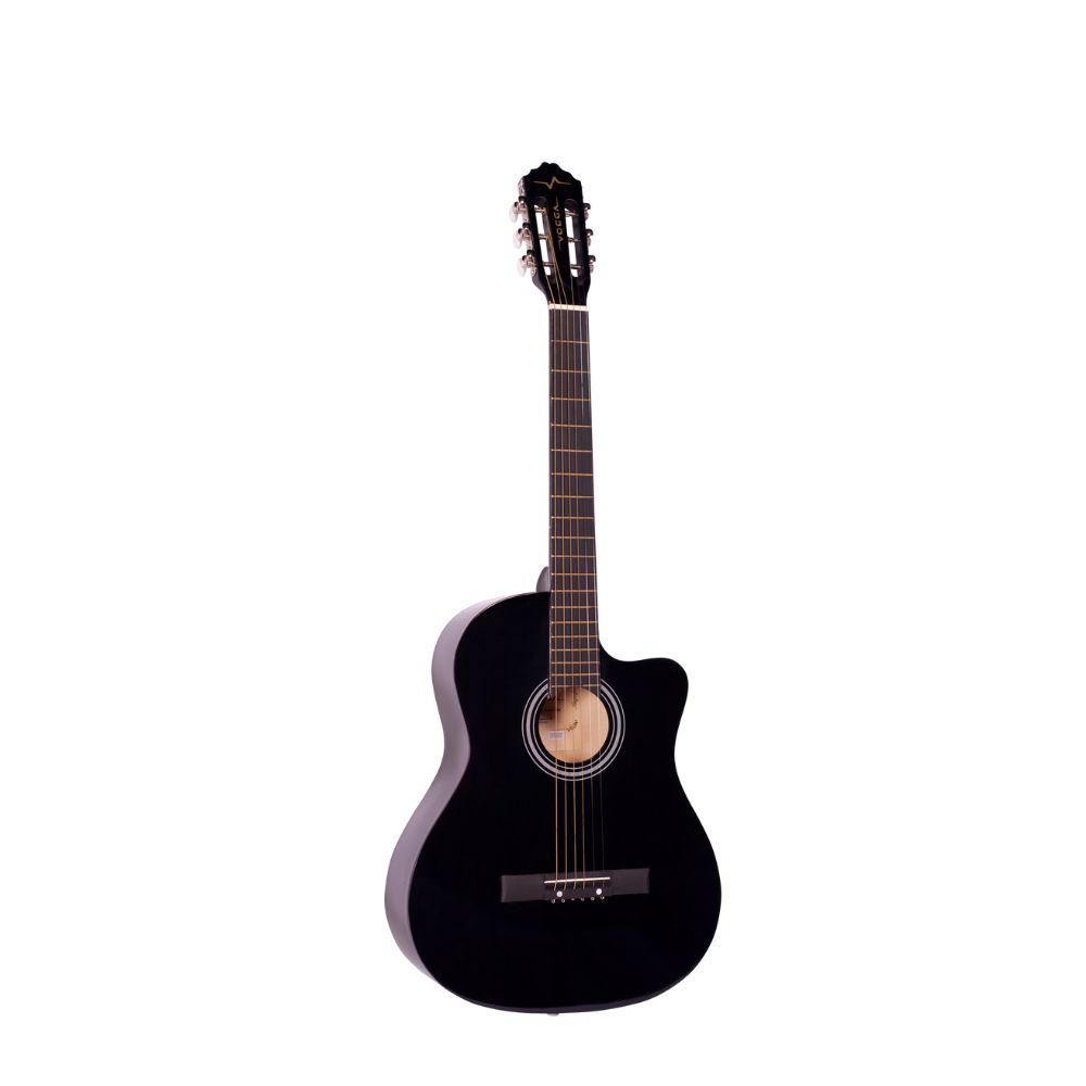 VIOLAO ACUSTICO ACO CLASSICO C/ CUTAWAY 39 POL VCA202NC BK PRETO VOGGA