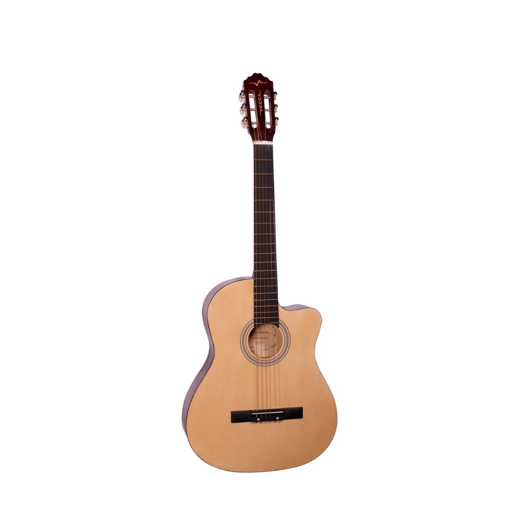 VIOLAO ACUSTICO ACO CLASSICO C/ CUTAWAY 39 POL VCA201N NT NATURAL VOGGA