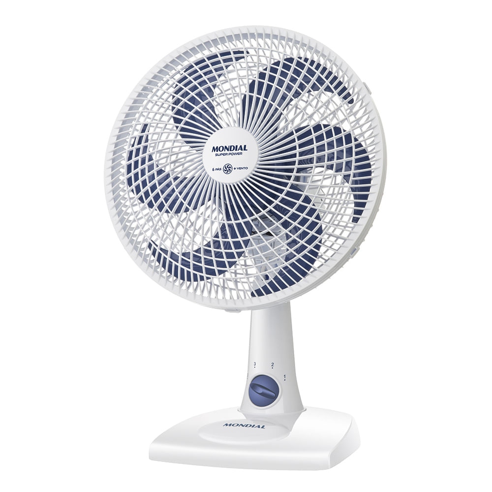 VENTILADOR DE MESA SUPER POWER 60W 6P 30CM 127V VSP-30W BRANCO MONDIAL