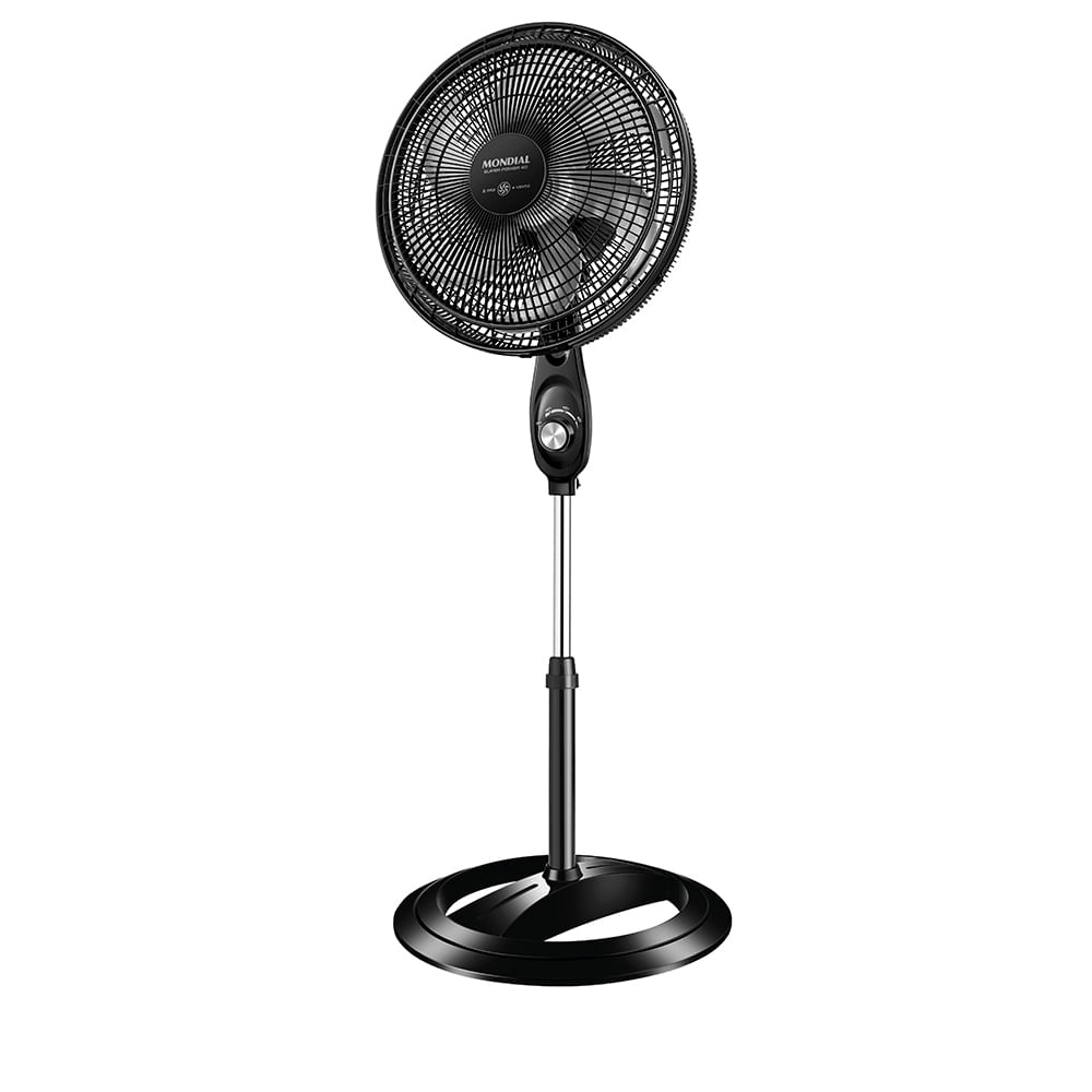 VENTILADOR DE COLUNA SUPER POWER 140W 6P 40CM 127V VSP-40NB PRETO MONDIAL