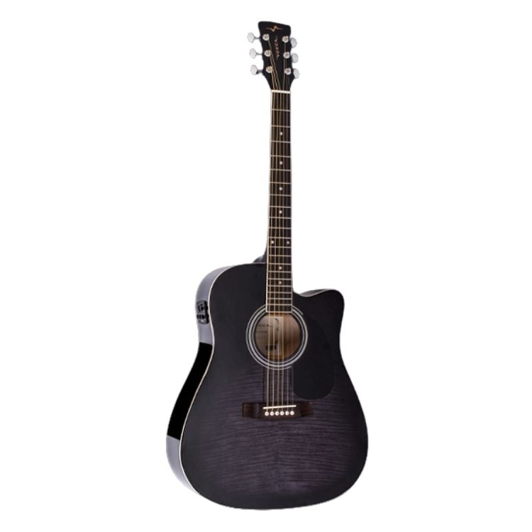 VIOLAO ELETRICO ACO FOLK C/ CUTAWAY VCK370 BK PRETO VOGGA