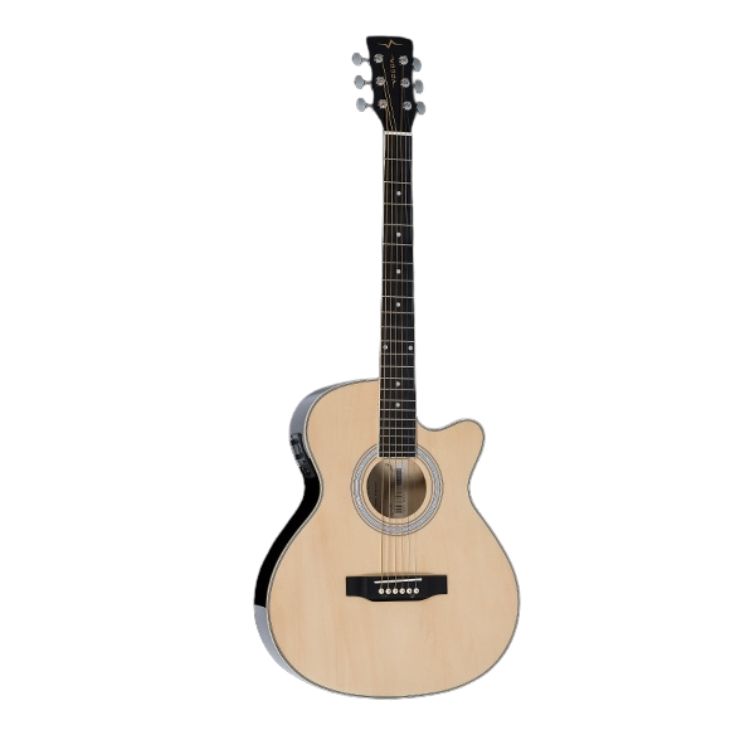 VIOLAO ELETROACUSTICO ACO MINI JUMBO C/ CUTAWAY VCE330 NT NATURAL VOGGA