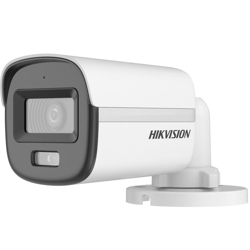 CAMERA BULLET 4x1 FULL COLOR 1080P 2MP 20 MTS 2.8MM IP67 DS-2CE10DF0T-LPFS PLASTICA HIKVISION