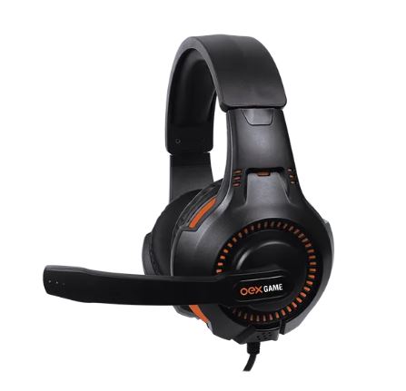 FONE DE OUVIDO HEADSET GAMER GORKY P3 C/ MICROFONE HS413 PRETO/ROSA OEX