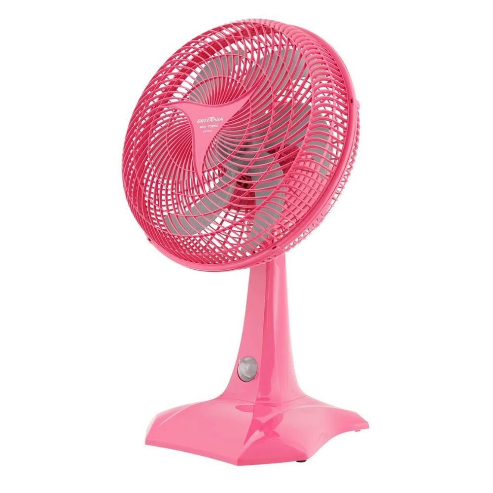 VENTILADOR DE MESA MAXX FORCE TURBO 60W 6P 30CM 220V BVT304 ROSA BRITANIA