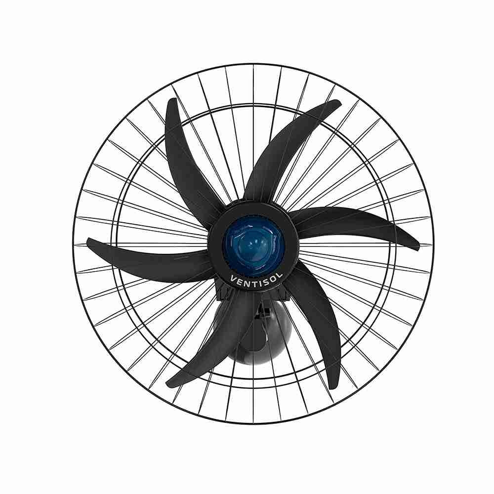 VENTILADOR DE PAREDE OSC 60CM 6P FALCON ACO 230W BIVOLT PRETO VENTISOL