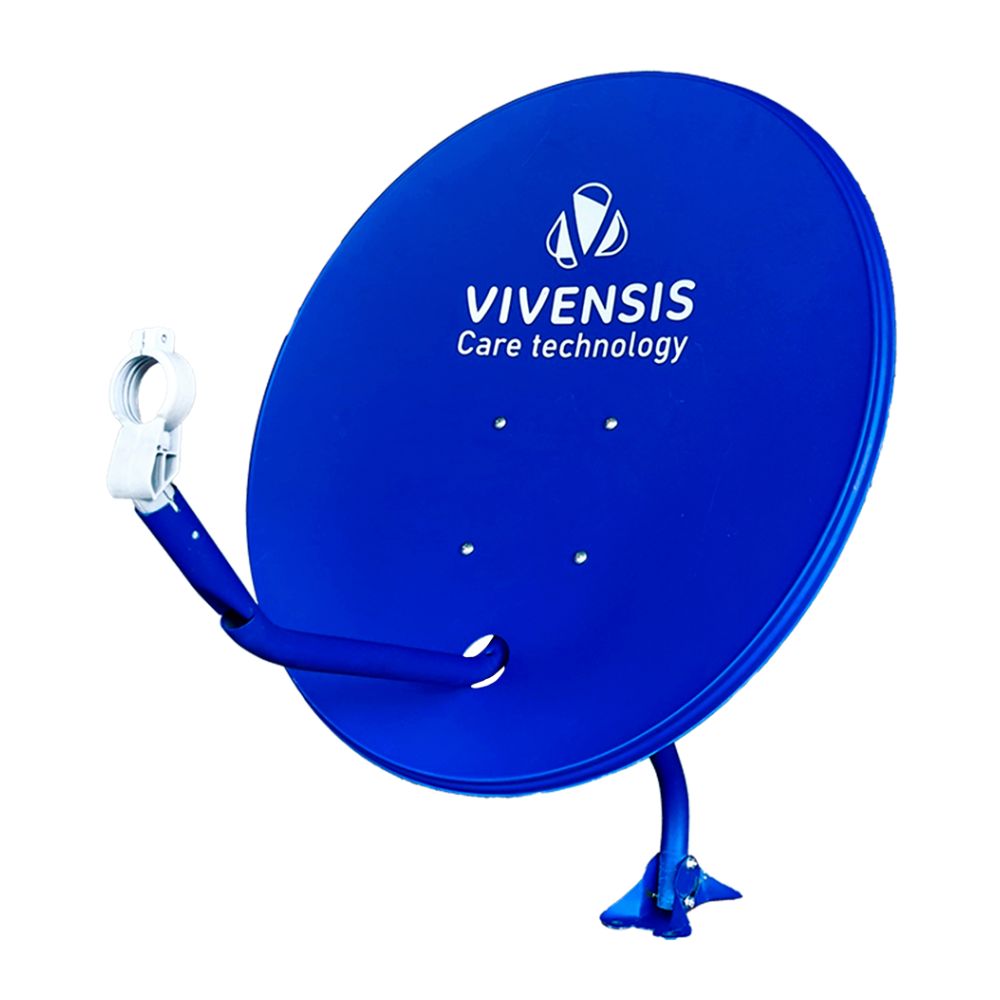 ANTENA KU 60CM FURO PARABOLA (PEDESTAL 57CM) C/10 AZUL VIVENSIS