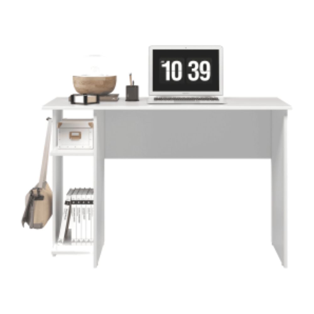 MESA P/ ESCRITORIO E GAMER EM MDP BRANCO QMOVI
