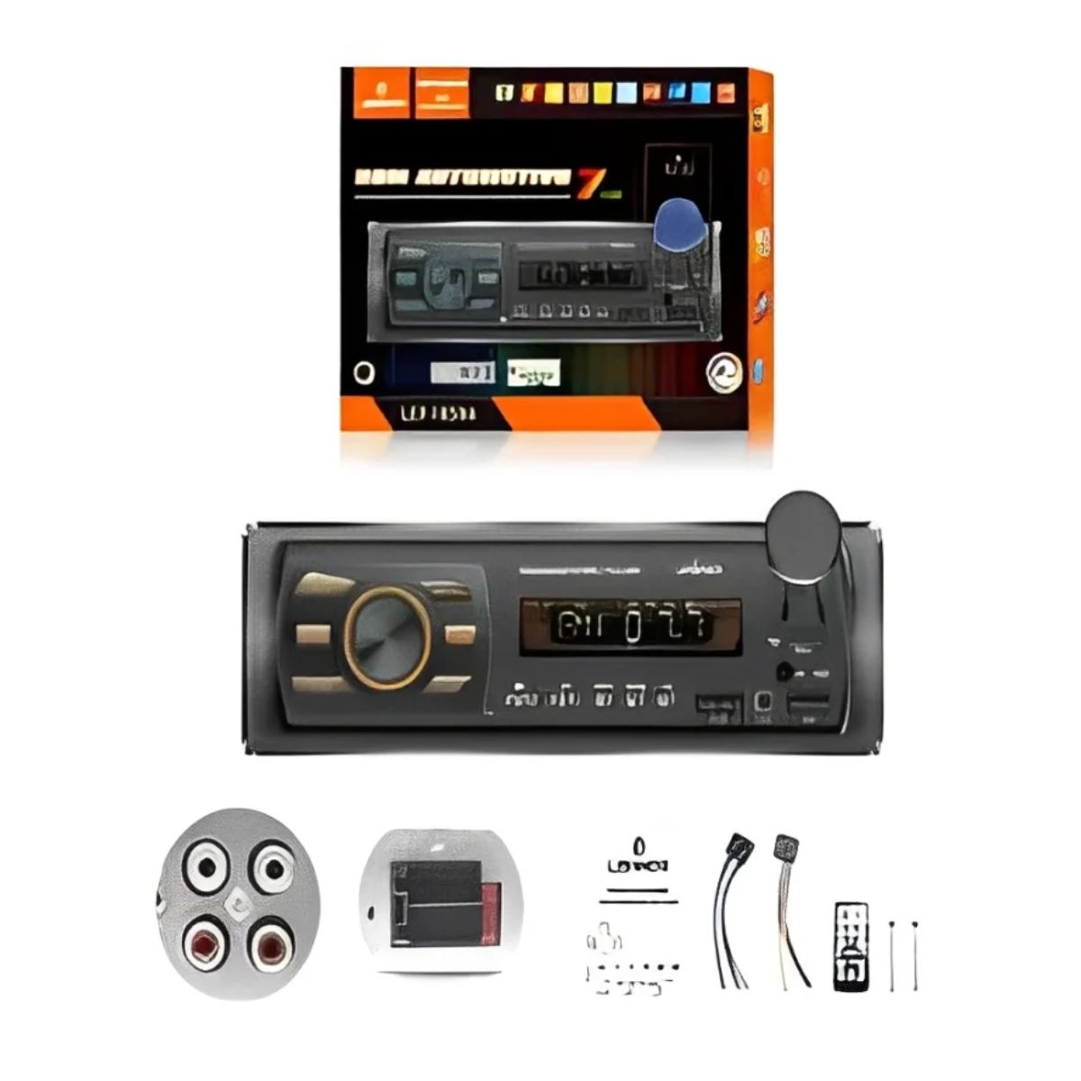 RADIO AUTOMOTIVO USB/BLUETOOTH/CARD/AUX/FM C/ CONTROLE LEY-1850A  LEHMOX