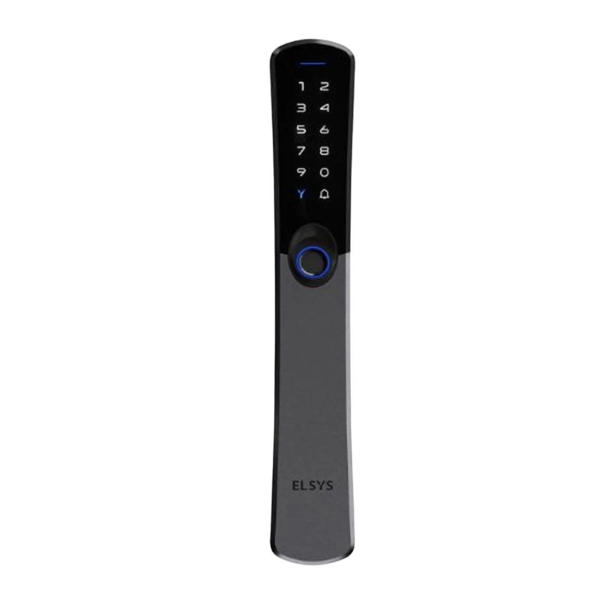 FECHADURA DIGITAL DE EMBUTIR WI-FI COM BIOMETRIA ESF-DE6100I SAMBA PRATA/PRETO ELSYS