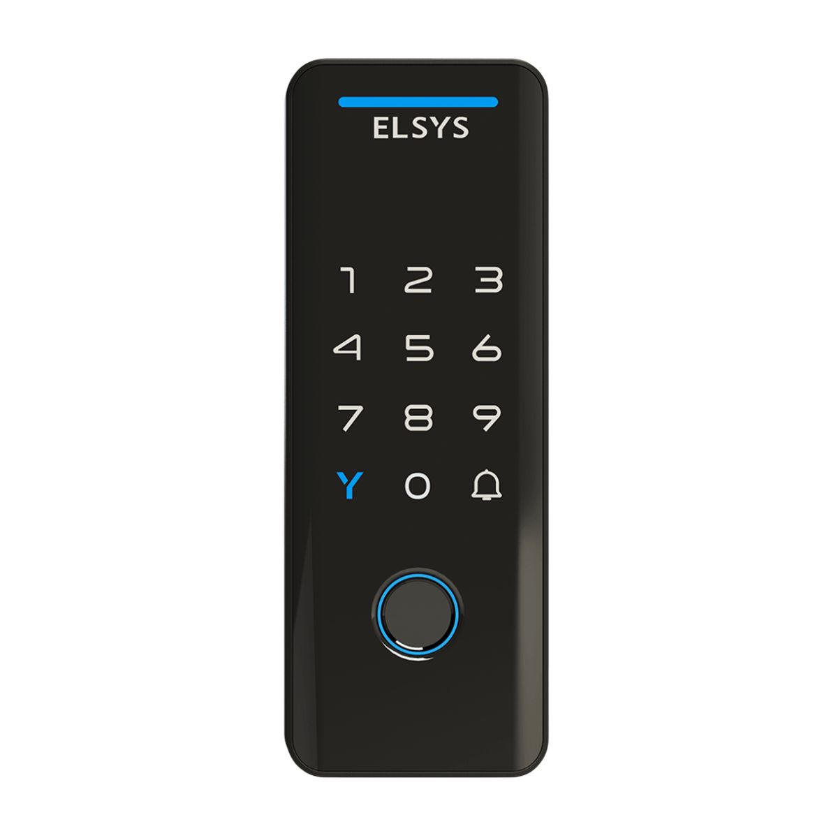 FECHADURA DIGITAL DE SOBREPOR WI-FI COM BIOMETRIA ESF-DS4100V TECNO PRETO ELSYS