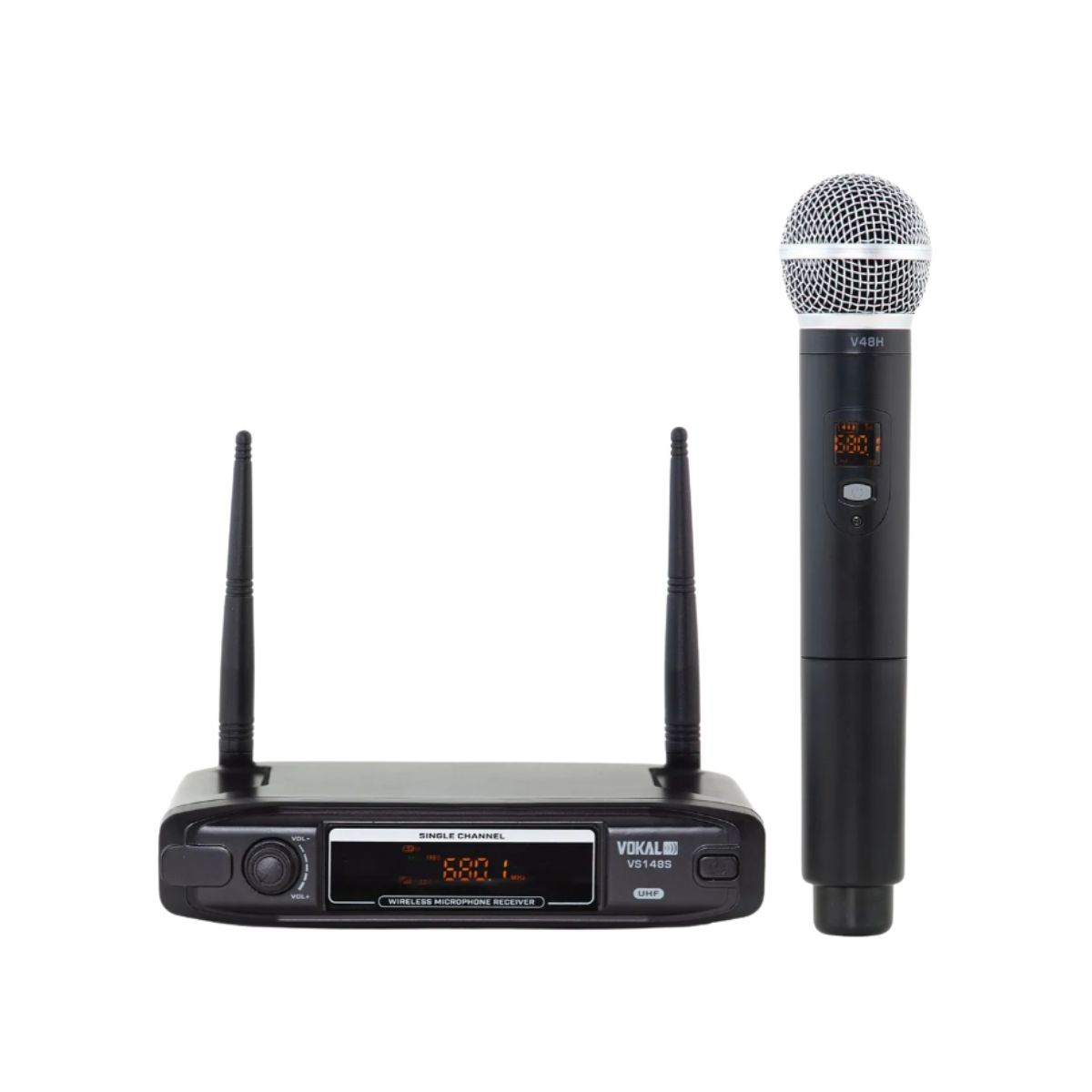 MICROFONE SEM FIO MAO DUPLO HEADSET UHF VS148DH VOKAL