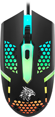 MOUSE GAMER K-MEX USB PRETO RGB 2400DPI