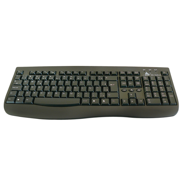 TECLADO INF PS2 ABNTII SLIM PRETO CLONE